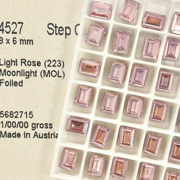 Swarovski 4527 crystal Step Cut Fancy Stone 223mol(8x6mm)
