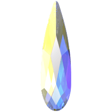 Swarovski 2304 Raindrop Flat Back crystals (6x1.7mm)