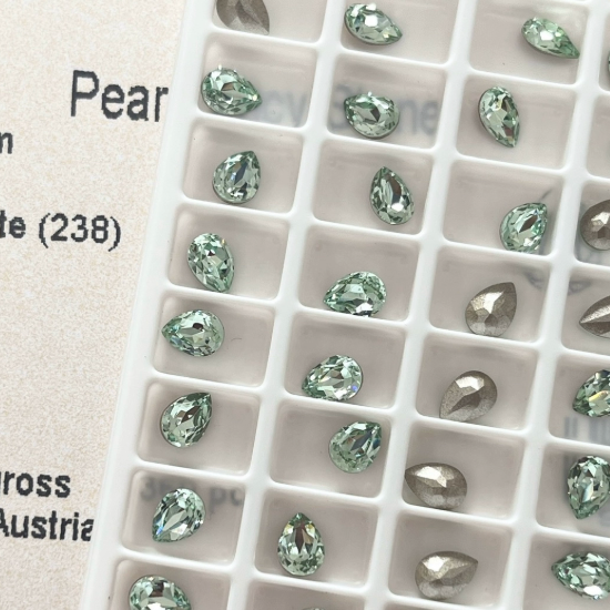Swarovski 4320 Crystal Pear Fancy Stone 238Chrysolite(6x4mm)