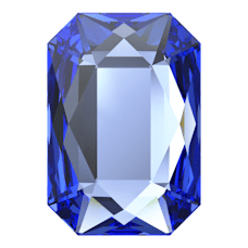 Swarovskis 2602 Emerald Cut flat back crystal(3x2.5mm)