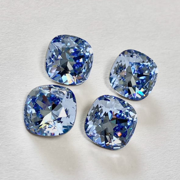 Swarovski 4470 crystal Cushion Square 266Denim Blue(8mm)