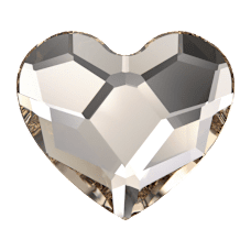 Swarovski 2808 Heart Flat Back crystals(3.6mm)