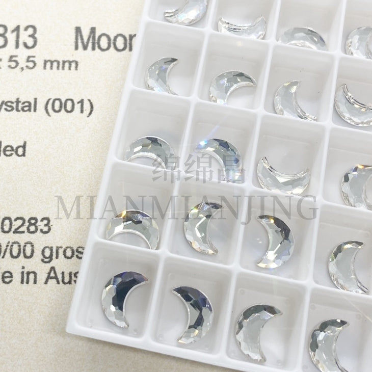 Swarovski 2813 Moon Flat Back Crystal(8x5.5mm)