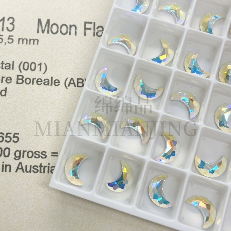 Swarovski 2813 Moon Flat Back Crystal(8x5.5mm)