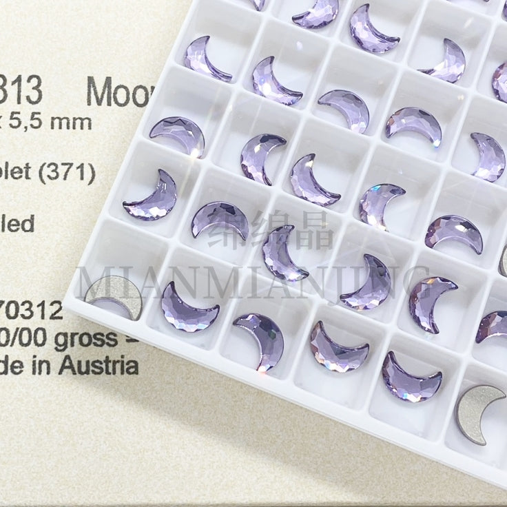 Swarovski 2813 Moon Flat Back Crystal(8x5.5mm)