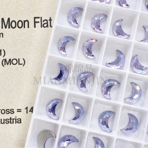 Swarovski 2813 Moon Flat Back Crystal(8x5.5mm)