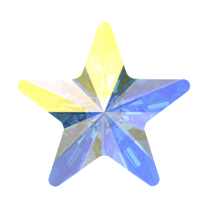 Swarovski 2816 Rivoli Star Flat Back crystals(5mm)