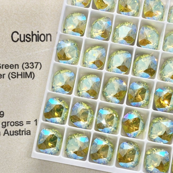 Swarovski 4470 crystal Cushion Square 337SHIM(10mm)
