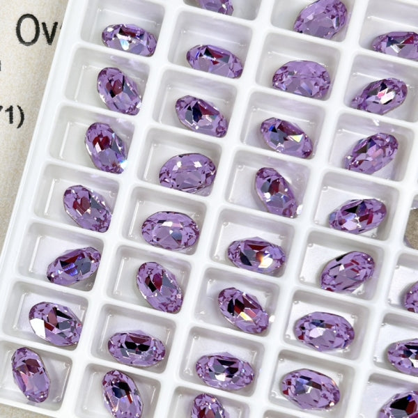 Swarovski 4120 crystal Oval Fancy Stone 371 Violet(8x6mm)