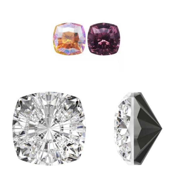Swarovski 4460 Crystal Mystic Square Fancy Stone 202Aquamarine (8mm)