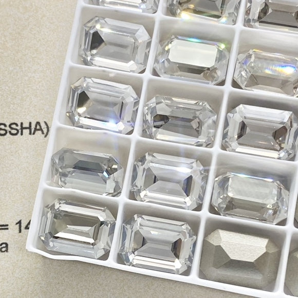 Swarovski 4610 Crystal Fancy Stone Silver Shade (14x10mm)