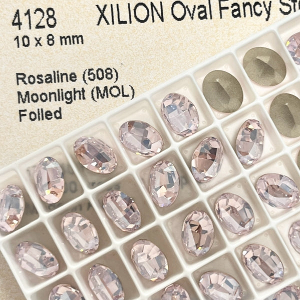 Swarovski 4128 Crystal XILION Oval Fancy Stone 508MOL (10x8mm)