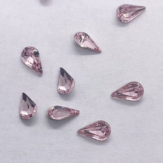 Swarovski 4328 Crystal XILION Pear Fancy Stone 223 Light Rose(6x3.6mm)