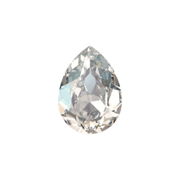Swarovski 4320 Crystal Pear Fancy Stone Crystal Moonlight (6x4mm)