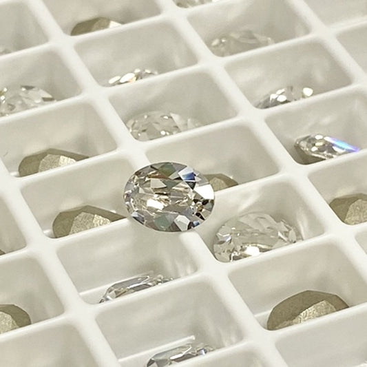 Swarovski 4120 crystal Oval Fancy Stone 001white（6x4mm）