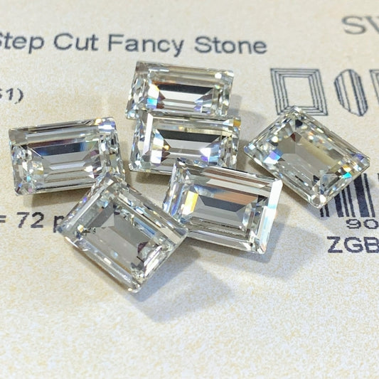 Swarovski 4527 crystal Step Cut Fancy Stone 001white （14x10mm）