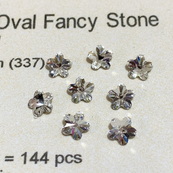 Swarovski 4744 crystal Flower Fancy Stone 001white（6mm）