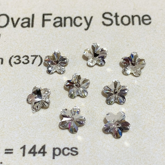 Swarovski 4744 crystal Flower Fancy Stone 001white（6mm）