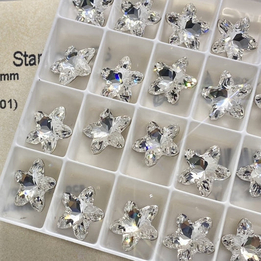 Swarovski 4754 crystal Starblopm FS Stone 001white（13mm）