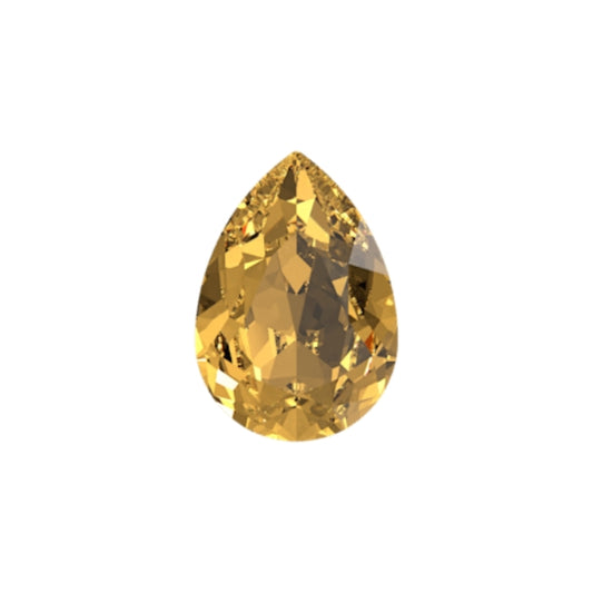 Swarovski 4320 Crystal  Pear Fancy Stone 1003 Golden Topaz（6x4mm）