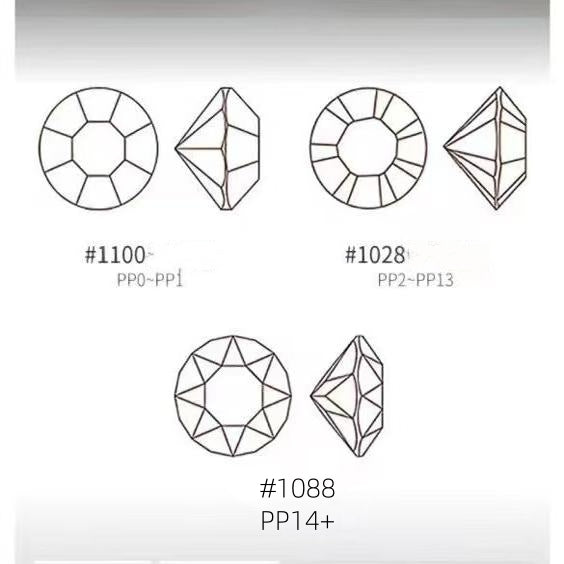 Swarovski 1088 White（001） XIRIUS Chaton Crystal（mini）