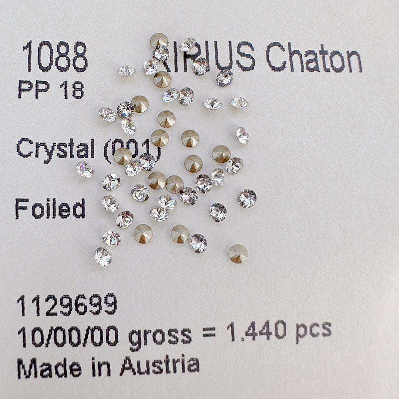 Swarovski 1088 White（001） XIRIUS Chaton Crystal（mini）