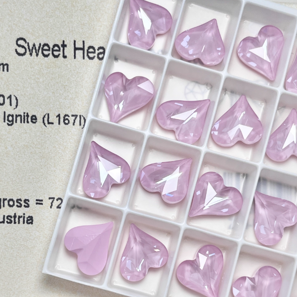 Swarovski 4809 crystal Sweet heart Fancy Stone L167I （13x12mm）