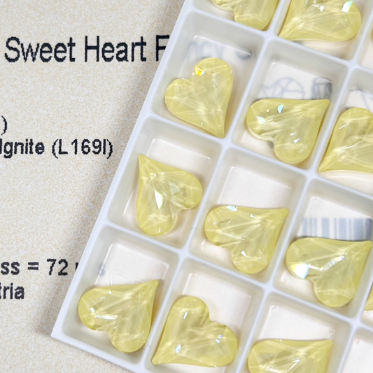 Swarovski 4809 crystal Sweet heart Fancy Stone L169i（13x12mm）