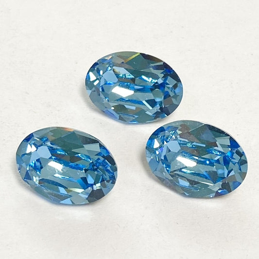 Swarovski 4120 crystal Oval Fancy Stone 202Aquamarine（14x10mm）