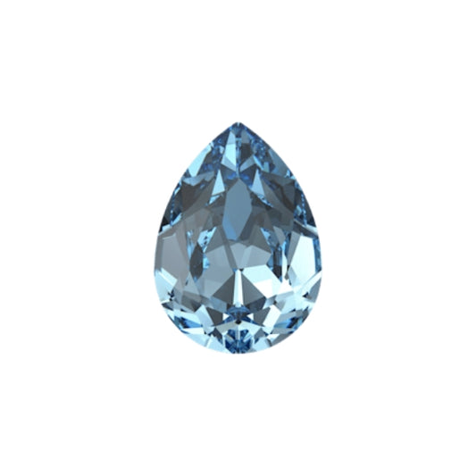 Swarovski 4320 Crystal  Pear Fancy Stone 202 Aquamarine（8x6mm）