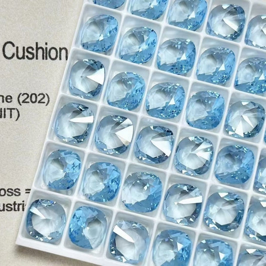 Swarovski 4470 crystal Cushion Square 202IGNIT（10mm）