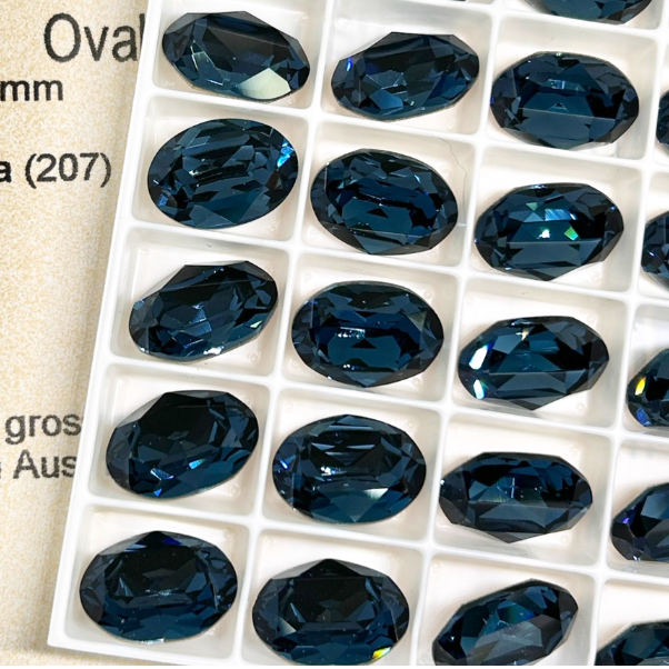 Swarovski 4120 crystal Oval Fancy Stone 207Montana（14x10mm）