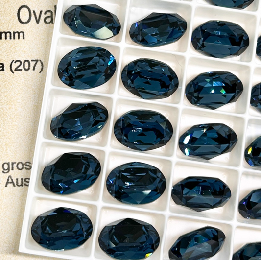 Swarovski 4120 crystal Oval Fancy Stone 207Montana（14x10mm）