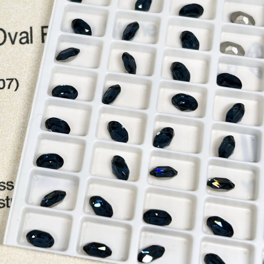 Swarovski 4120 crystal Oval Fancy Stone 207Montana（6x4mm）