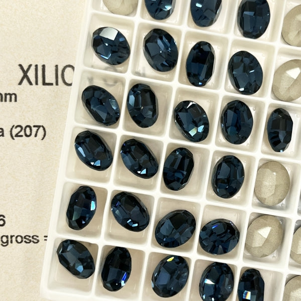 Swarovski 4128 Crystal XILION Oval Fancy Stone 207Montana（10x8mm）