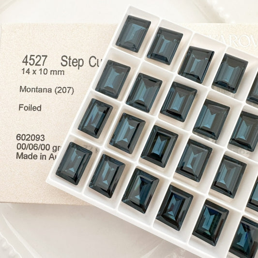 Swarovski 4527 crystal Step Cut Fancy Stone 207 Montana（14x10mm）