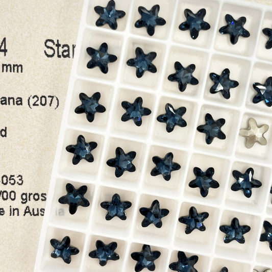 Swarovski 4754 crystal Starblopm FS Stone 207 Montana（8mm）