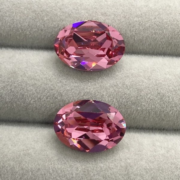 Swarovski 4120 crystal Oval Fancy Stone 209Rose （14x10mm）