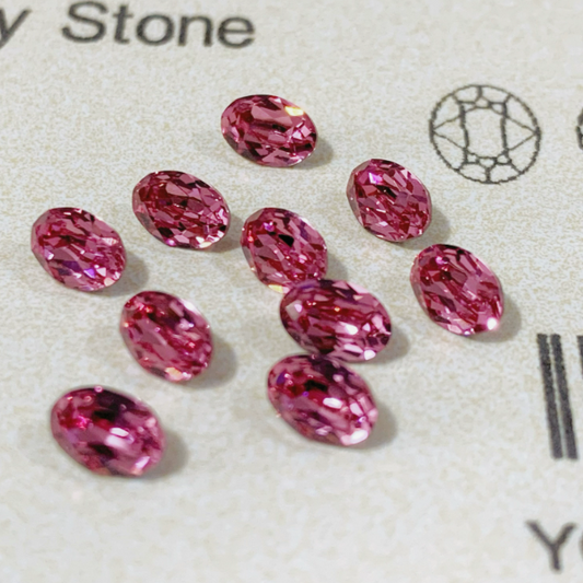 Swarovski 4120 crystal Oval Fancy Stone 209Rose（8x6mm）