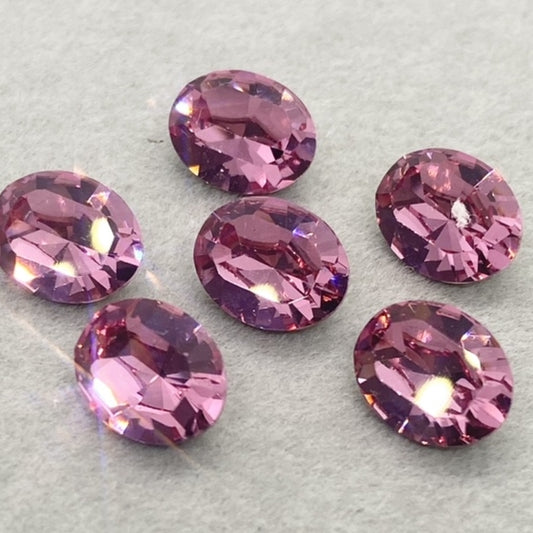 Swarovski 4128 Crystal XILION Oval Fancy Stone 209 Rose