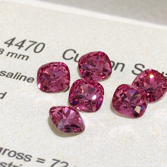 Swarovski 4470 crystal Cushion Square 209Rose（8mm）