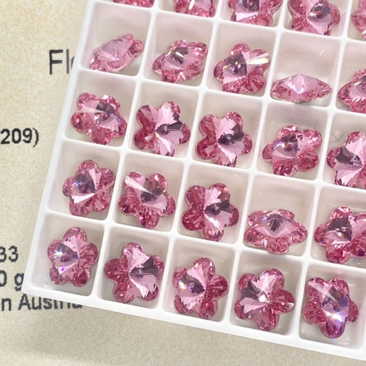 Swarovski 4744 crystal Flower Fancy Stone 209 Rose（10mm）