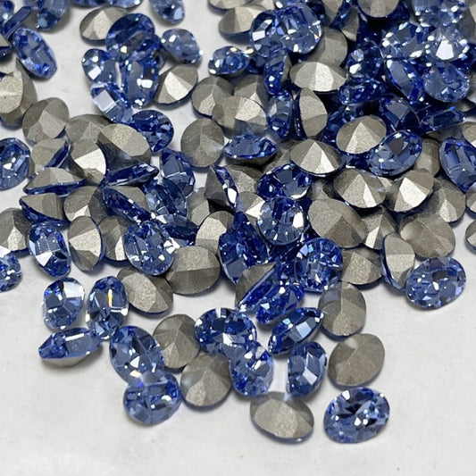 Swarovski 4128 Crystal XILION Oval Fancy Stone 211 Light Sapphire（8x6mm）