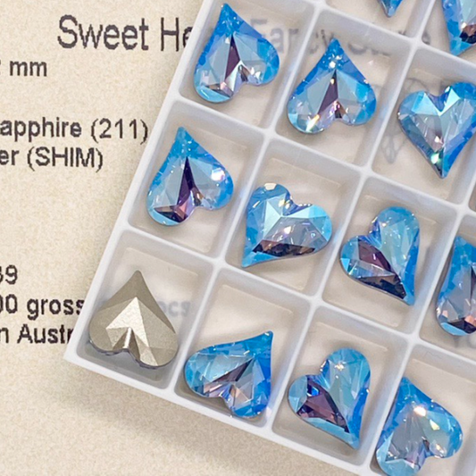 Swarovski 4809 crystal Sweet heart Fancy Stone 211SHIM （13x12mm）