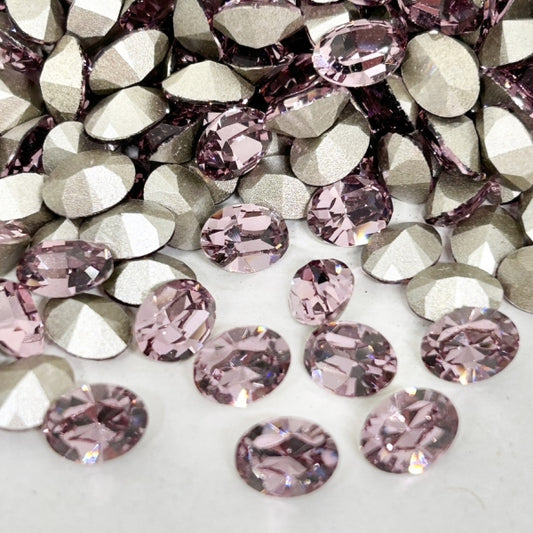 Swarovski 4128 Crystal XILION Oval Fancy Stone 212 Light Amethyst