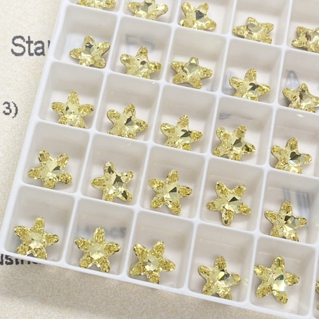 Swarovski 4754 crystal Starblopm FS Stone 213 Jonquil （8mm）