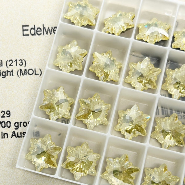 Swarovski 4753 crystal EdelweissFancy Stone 213MOL（14mm）