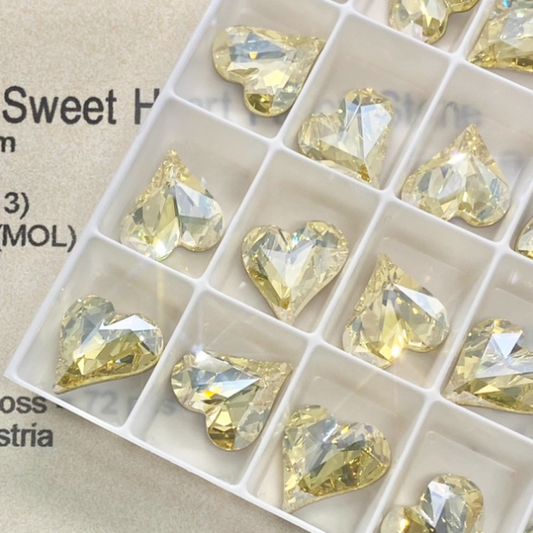 Swarovski 4809 crystal Sweet heart Fancy Stone 213MOL（13x12mm）