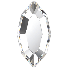 Swarovski 2200F Navette Flat Back Crystal 001 white 4x2mm