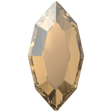 Swarovski 2200F Navette Flat Back Crystal Golden shadow (001 GSHA)